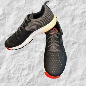 Adidas Adipower 40RGED S Golf Shoes Black‎ Gray Red B37175 Men's Sz 11.5